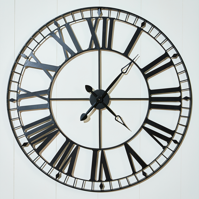 Horloge en métal ISMAEL coloris noir