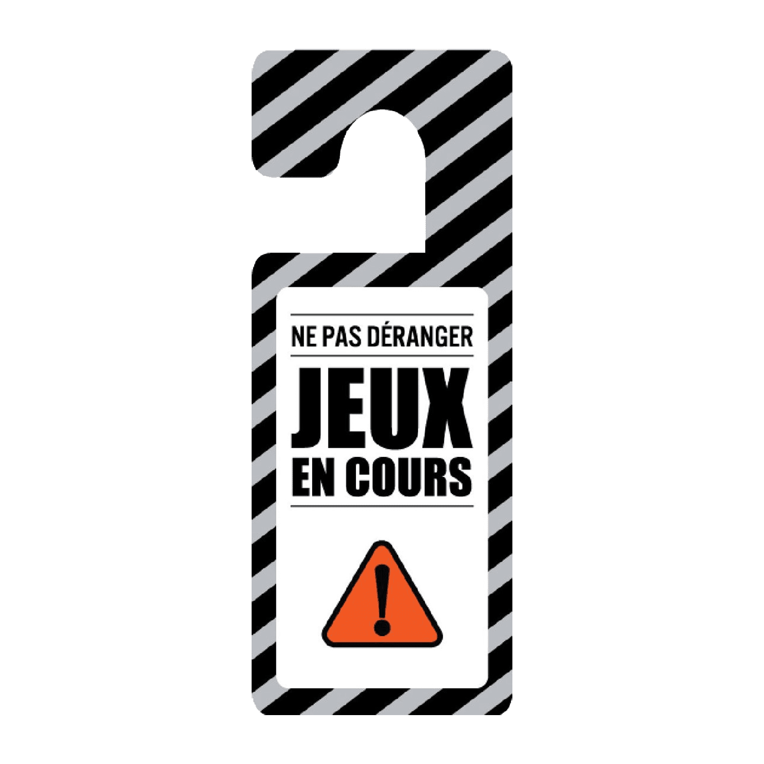 4MURS Déco de porte JEUX EN COURS coloris noir