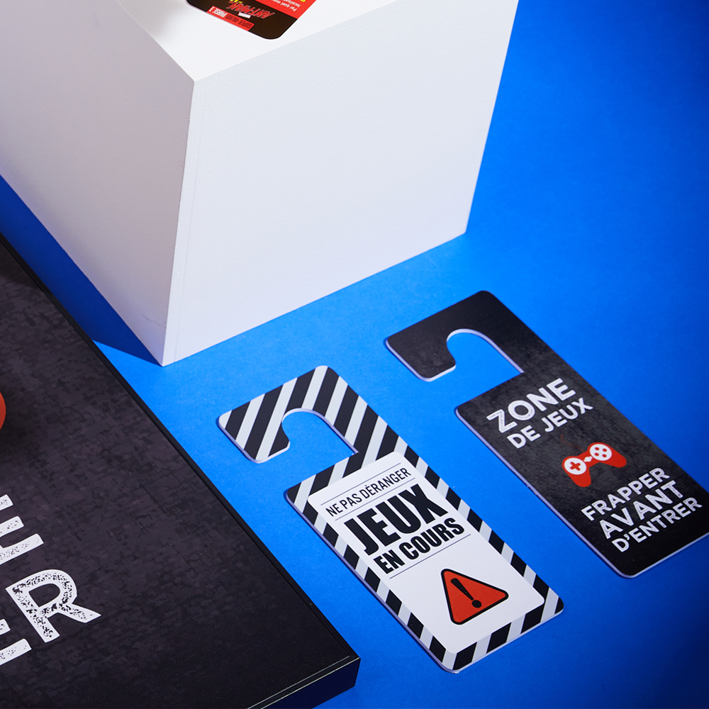 4MURS Déco de porte Zone de jeux Noir