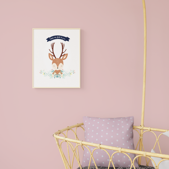 4MURS Tableau FOREST LAND coloris brun