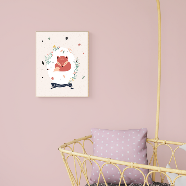 4MURS Tableau FOREST LAND coloris beige