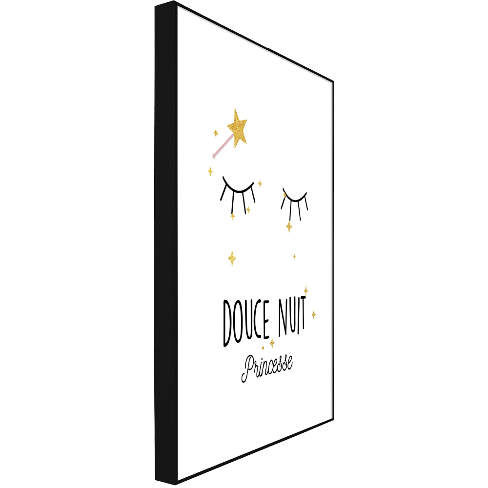 Tableau Douce nuit princesse Blanc