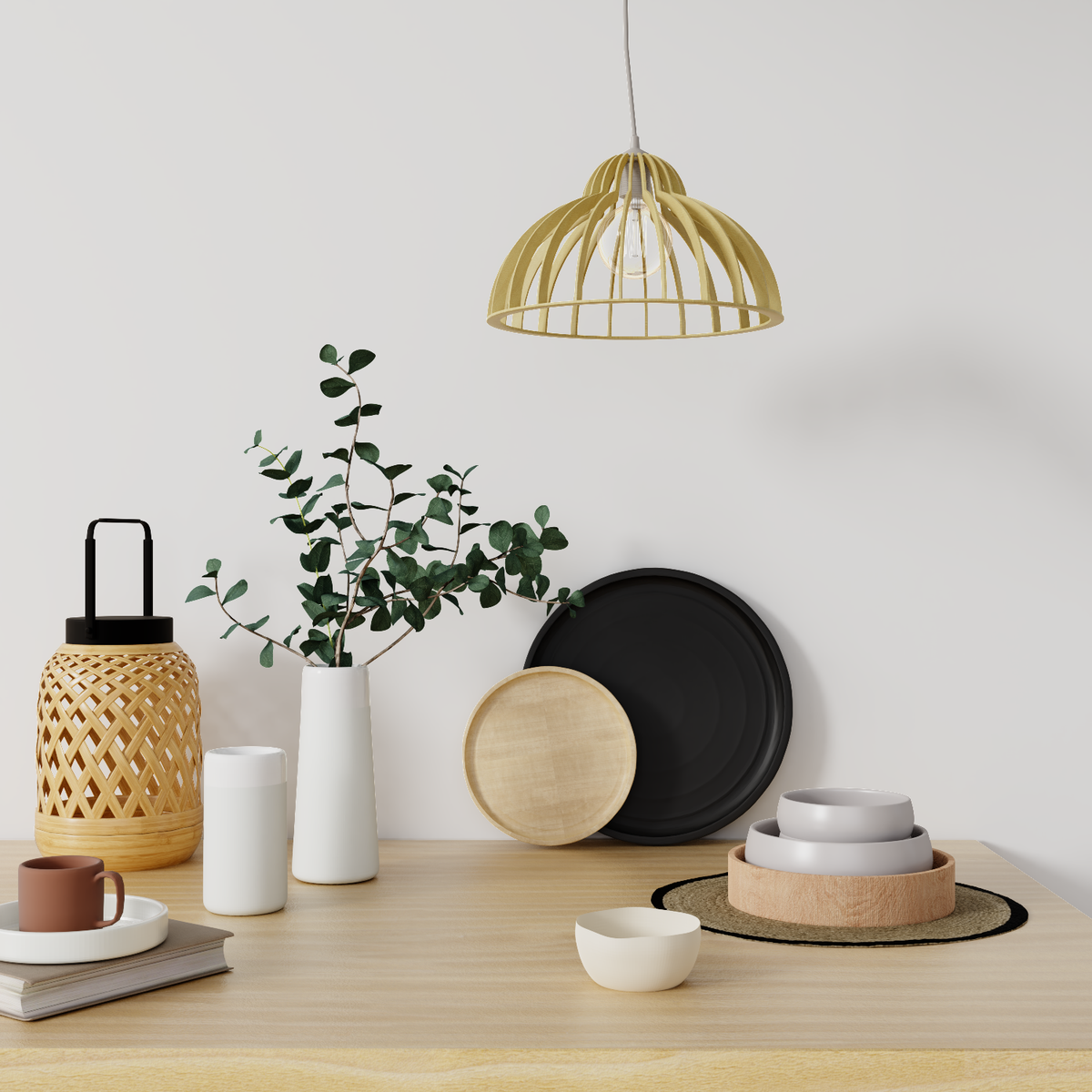 Suspension Dinowood Bois clair