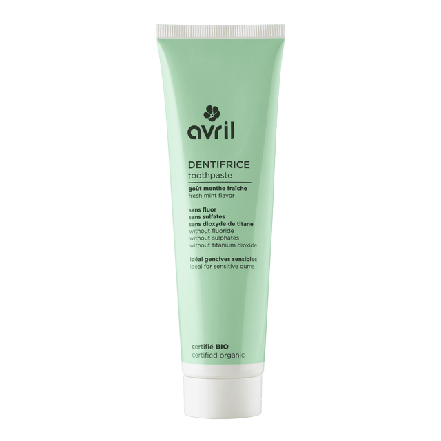 Avril Dentifrice BIO SANS FLUOR À LA MENTHE FRAÎCHE Menthe