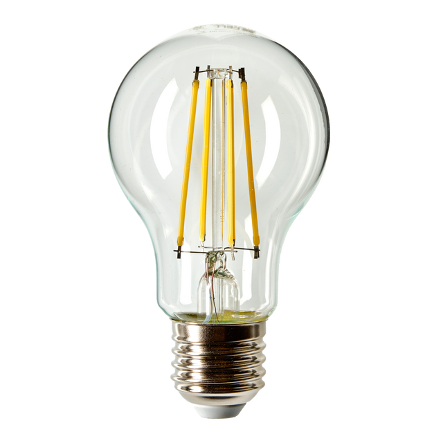 Ampoule LED FILAMENT CLAIRE 60W E27 lumière froide blanc 8 x 5 cm