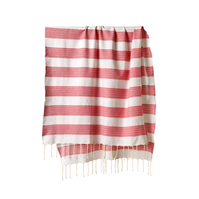 Fouta CHILL coloris rouge