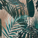 4MURS Papier peint panoramique L Thelia Vert feuille et beige Satiné