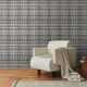 Papier peint intissé Mattéo Anthracite et gris perle