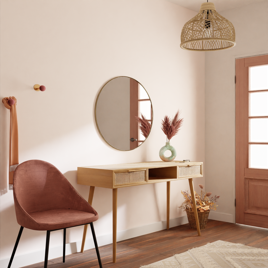 Coin bureau aménagé dans une entrée