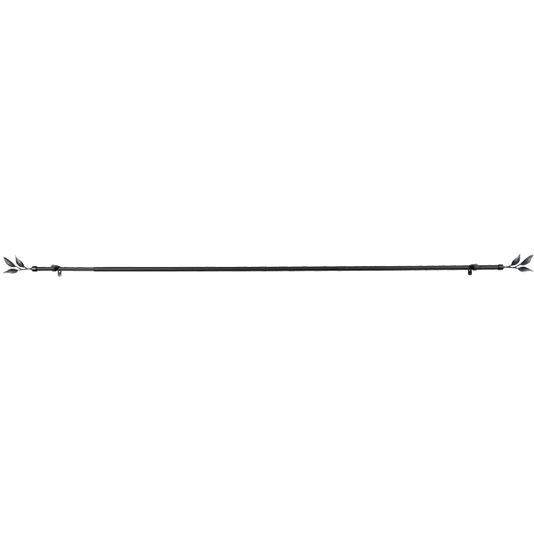 Kit barre à rideaux ELEGANCE noir 1,9 cm de 165,0 à 310 cm