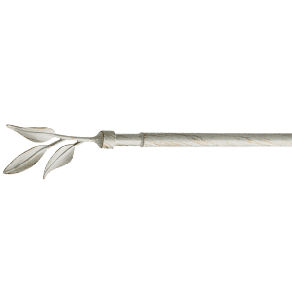 Kit barre à rideaux ELEGANCE blanc / doré 1,9 cm de 165,0 à 310 cm
