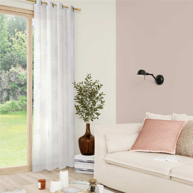 4MURS Voilage ESSENTIEL coloris blanc 140 x 240 cm