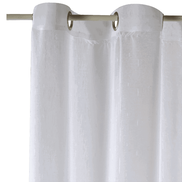 Voilage FILAMENT coloris blanc 140 x 240 cm