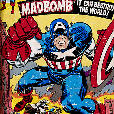 Papier peint HEROS MARVEL coloris multicolore