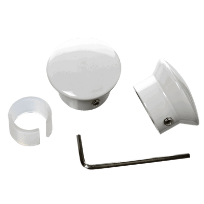 Embout Howlite Blanc brillant Brillant