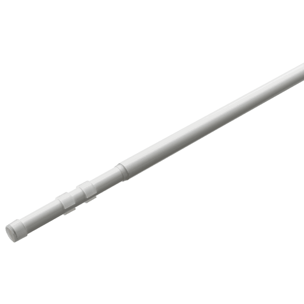 Barre à rideau Howlite Blanc brillant Brillant