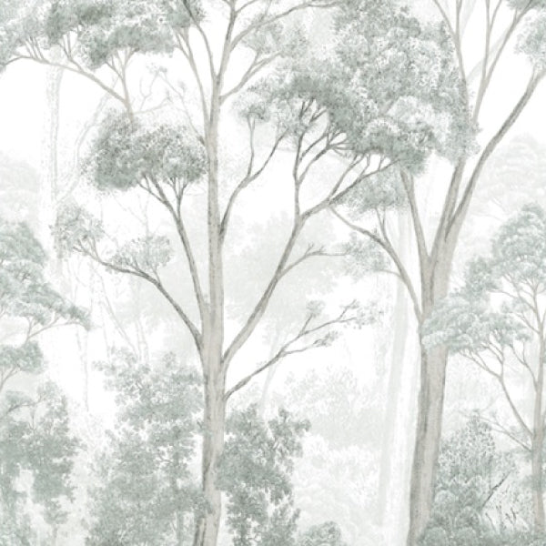 4MURS Papier peint panoramique L Leonard Vert de gris Satiné