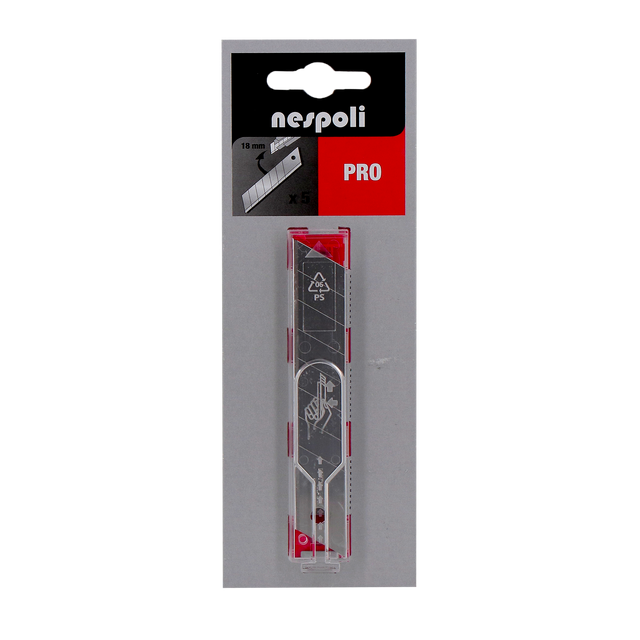 Nespoli KIt 5 lames de cutter 18 mm
