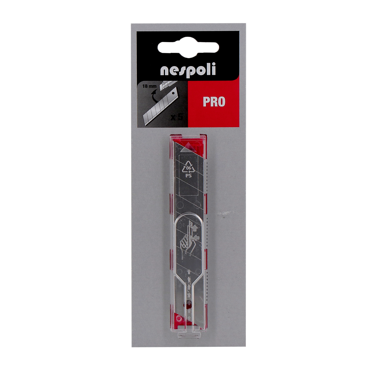 Nespoli KIt 5 lames de cutter 18 mm