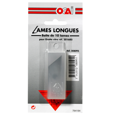 OCAI Kit 10 lames gratte vitre 