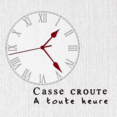 Papier peint vinyle MENU DU JOUR coloris écru