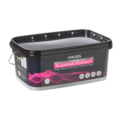4MURS Peinture Monocouche plafonds perfect Blanc Mat 2,5L