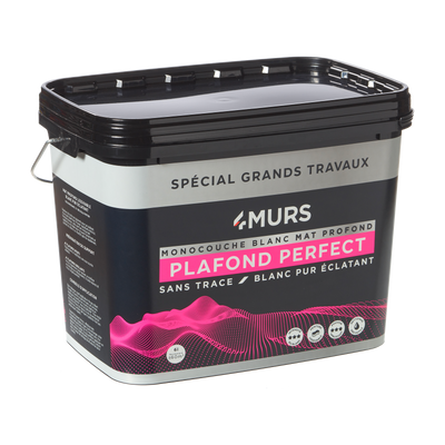 4MURS Peinture Monocouche plafonds perfect Blanc Mat 6L
