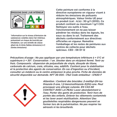 4MURS Peinture Monocouche plafonds perfect Blanc Mat 6L