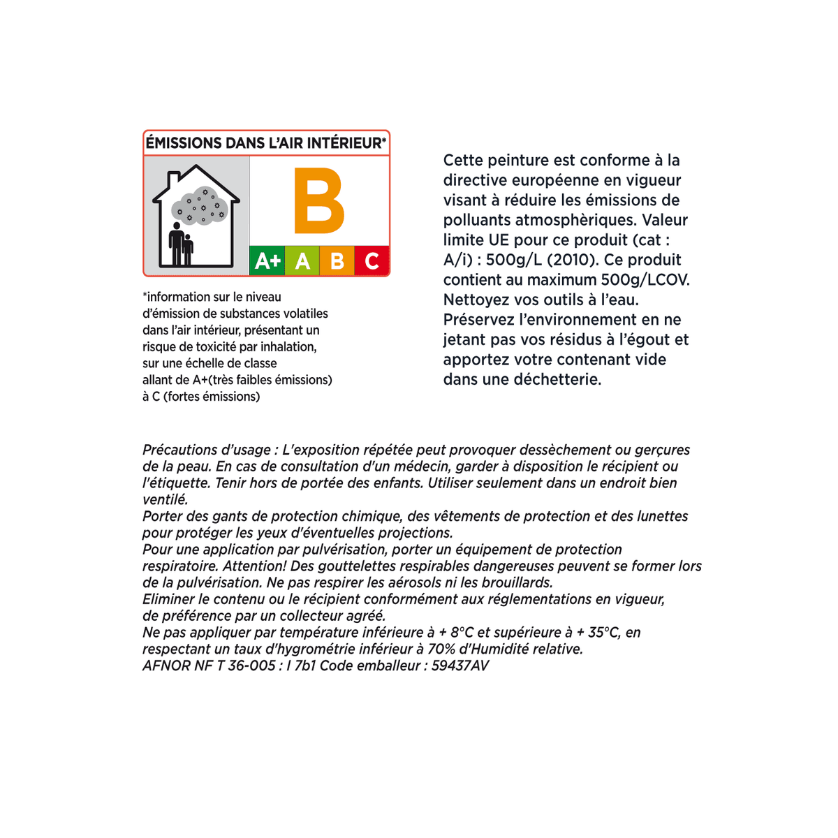 4MURS Peinture Monocouche plafonds taches Blanc Mat 2,5L