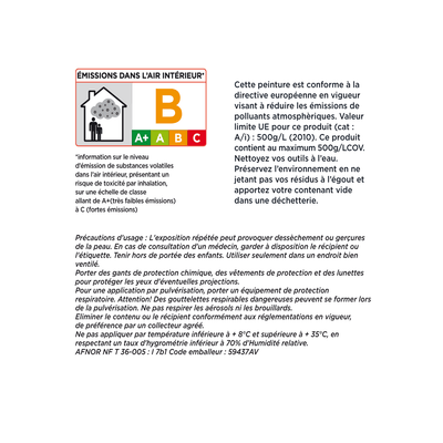 4MURS Peinture Monocouche plafonds taches Blanc Mat 2,5L