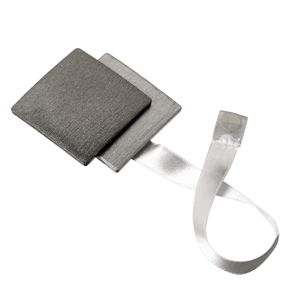 Embrasse aimantée Nacre 3d Argent Plastique