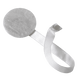 Embrasse aimantée Nacre ronde Blanc nacré Plastique