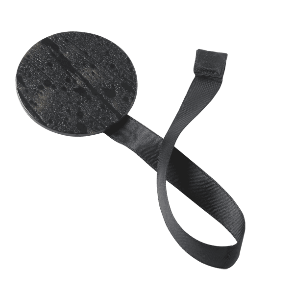 Embrasse aimantée Nacre ronde Noir Plastique