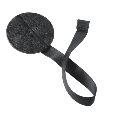 Embrasse aimantée Nacre ronde Noir Plastique