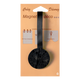 Embrasse aimantée Nacre ronde Noir Plastique