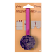 Embrasse aimantée Nacre ronde Aubergine Plastique