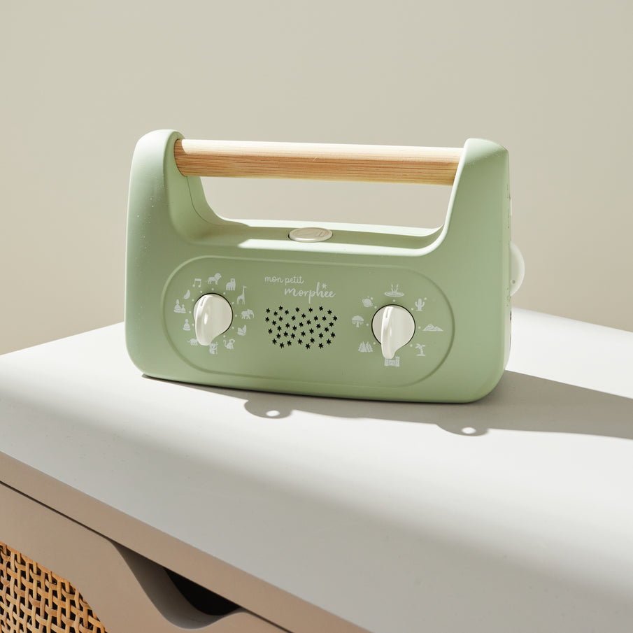 Boite de méditation pour enfant Mon petit Morphée avec anse en bois facile à transporter de la marque Morphée