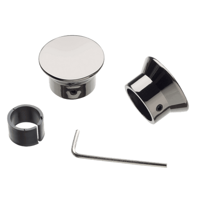 Embout Onyx Nickel noir Métal brillant