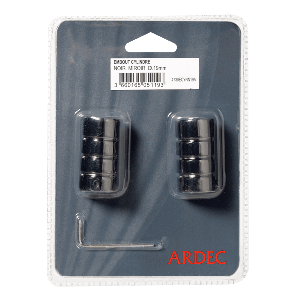 Embout ONYX coloris noir miroir