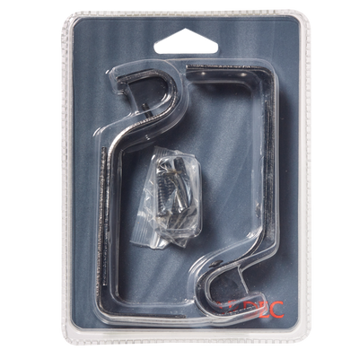 Support barre à rideau Onyx Nickel noir Métal brillant