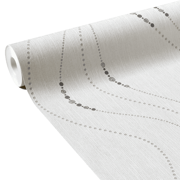 Papier peint intissé PERLIA coloris blanc