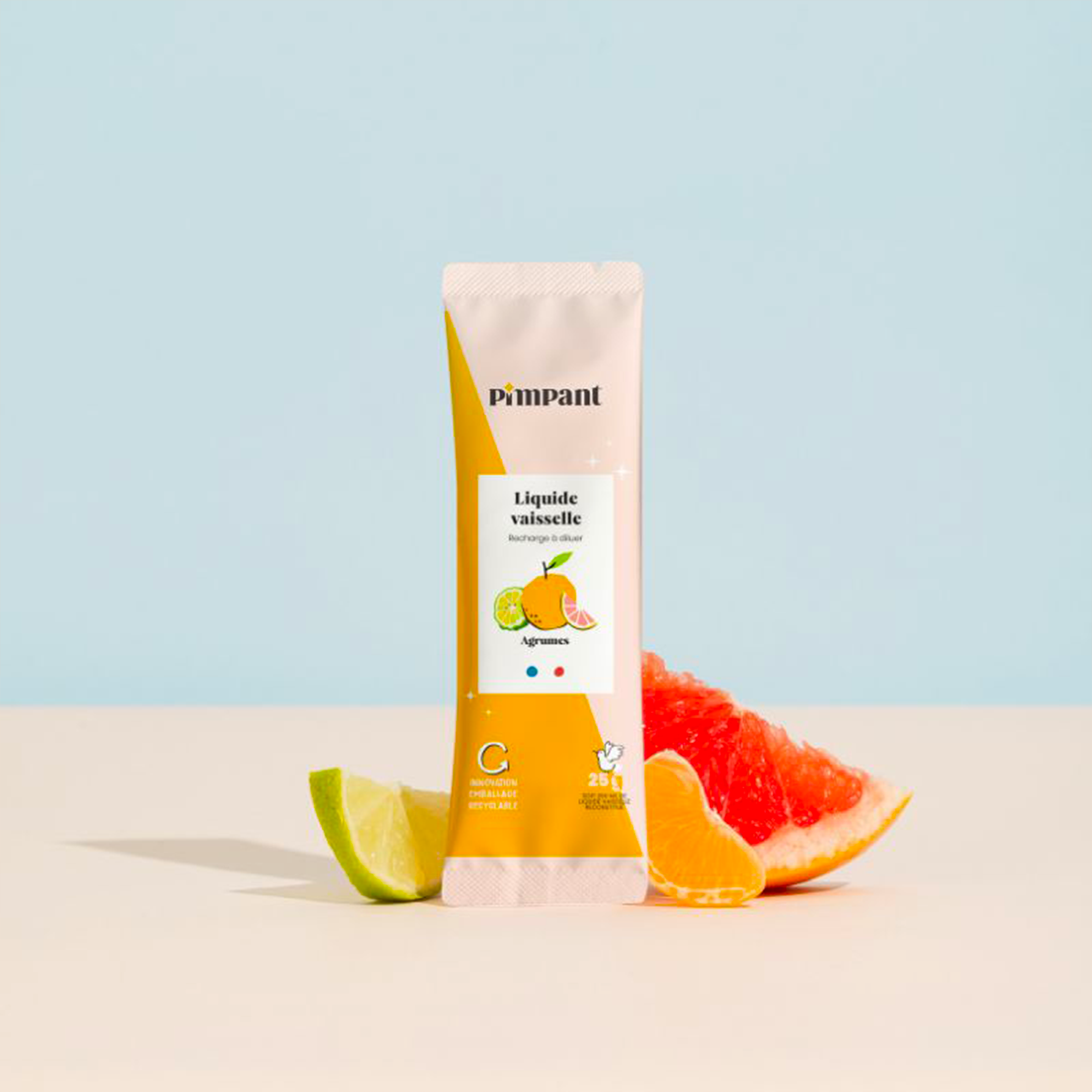 Recharge pour liquide vaisselle parfum agrumes à faire soi-même de la marque Pimpant