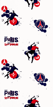 Papier peint Psg Blanc