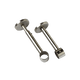 Support barre à rideau Pyrite Satin nickel Métal brossé