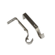 Support barre à rideau Pyrite Satin nickel Métal brossé