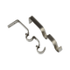 Support barre à rideau Pyrite Satin nickel Métal brossé