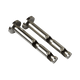 Support barre à rideau Pyrite Satin nickel Métal brossé