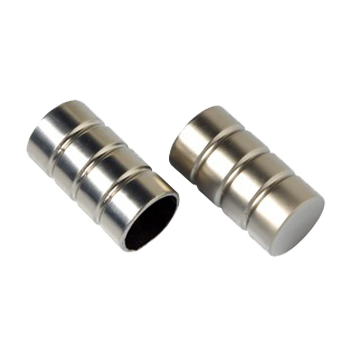 Embout Pyrite Satin nickel Métal brossé