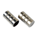 Embout Pyrite Satin nickel Métal brossé