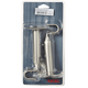 Support barre à rideau Pyrite Satin nickel Métal brossé
